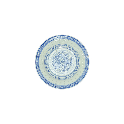 Chinateller 15 cm blau_ weiss _Asia__top